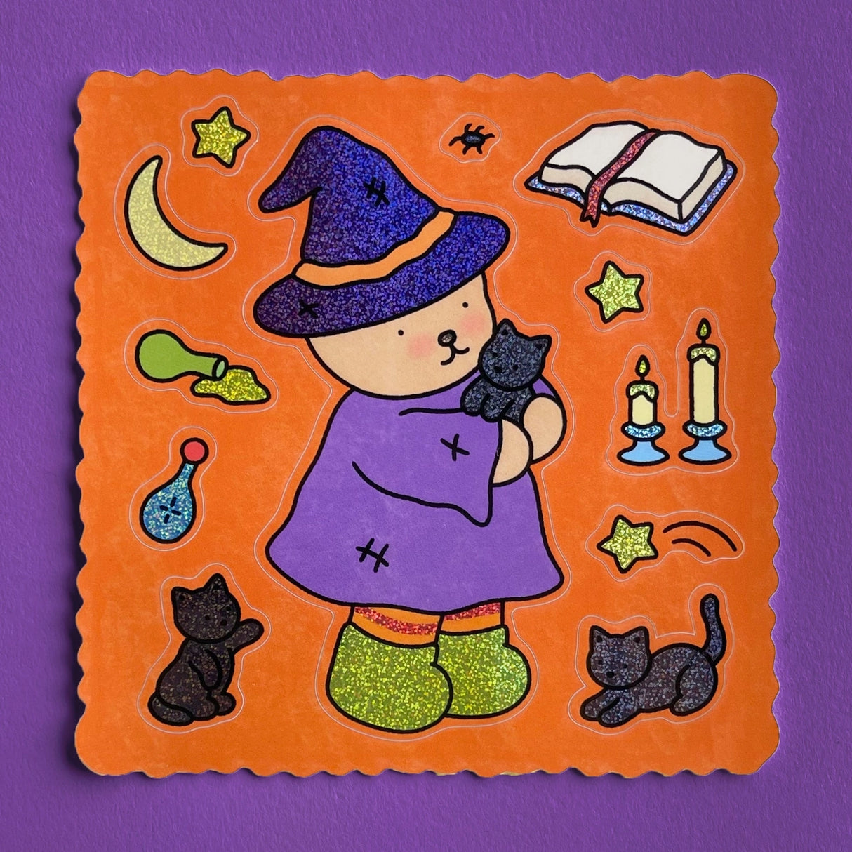 Bobbie Goods Sticker Sheet - Bobbie Bear Witch
Bobbie is a nice witch ☺️✨