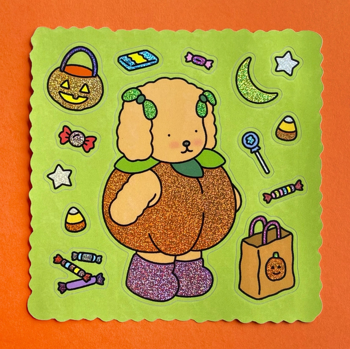 Bobbie Goods Sticker Sheet - Pumpkin Puppy
Momo is a perfect pumpkin! 🧡