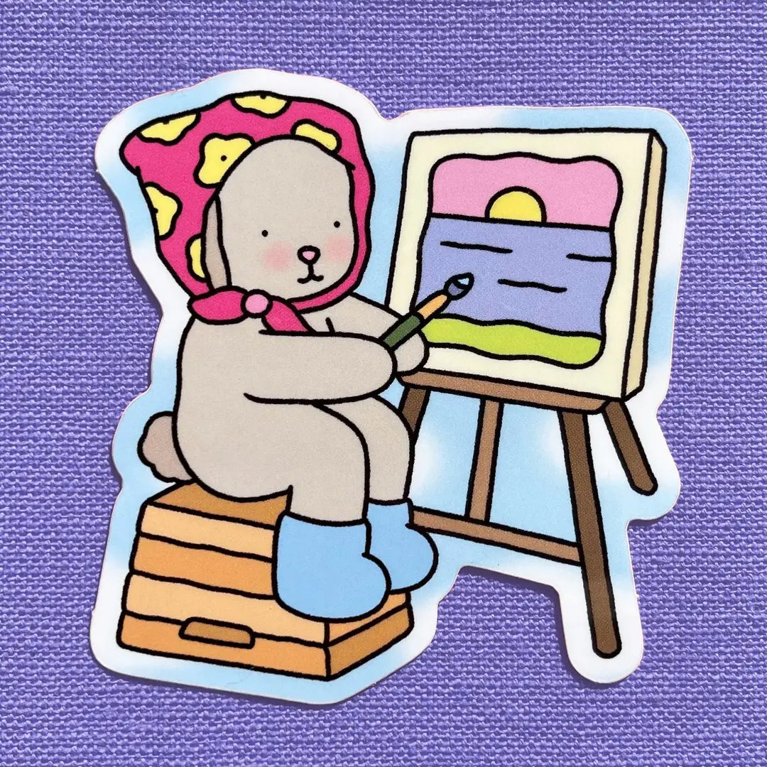 Bobbie Goods Vinyl Sticker - Artist Bunny
1 vinyl sticker
Weatherproof
Gloss finish