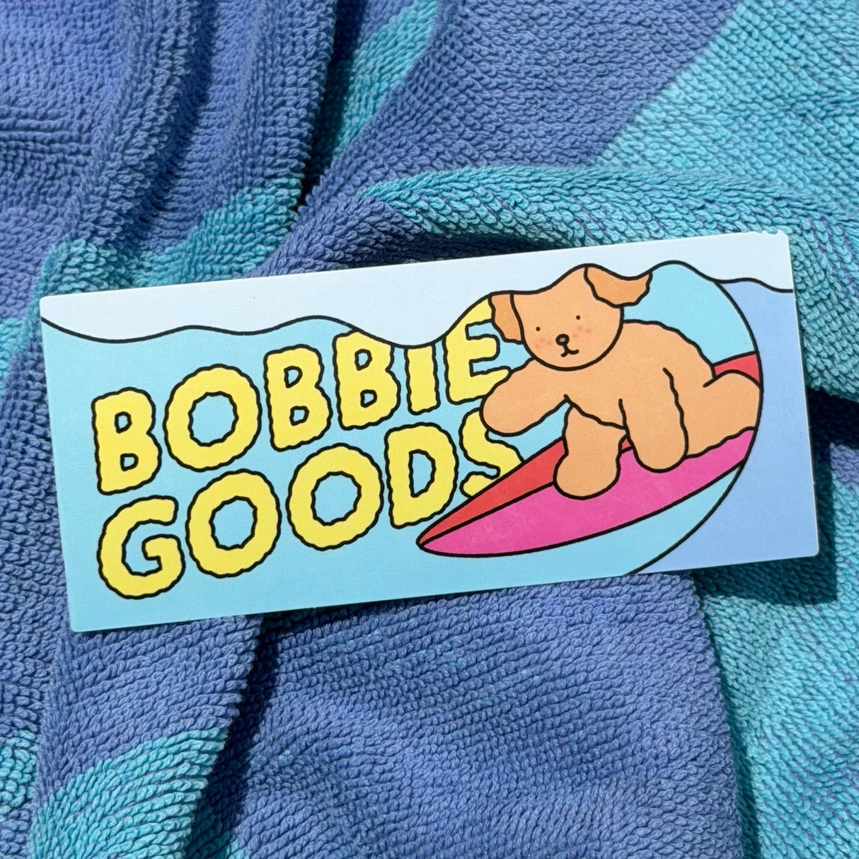 Bobbie Goods Vinyl Sticker - BG Surf
1 vinyl sticker
Weatherproof
Gloss finish
Approximately 4.75" x 2"