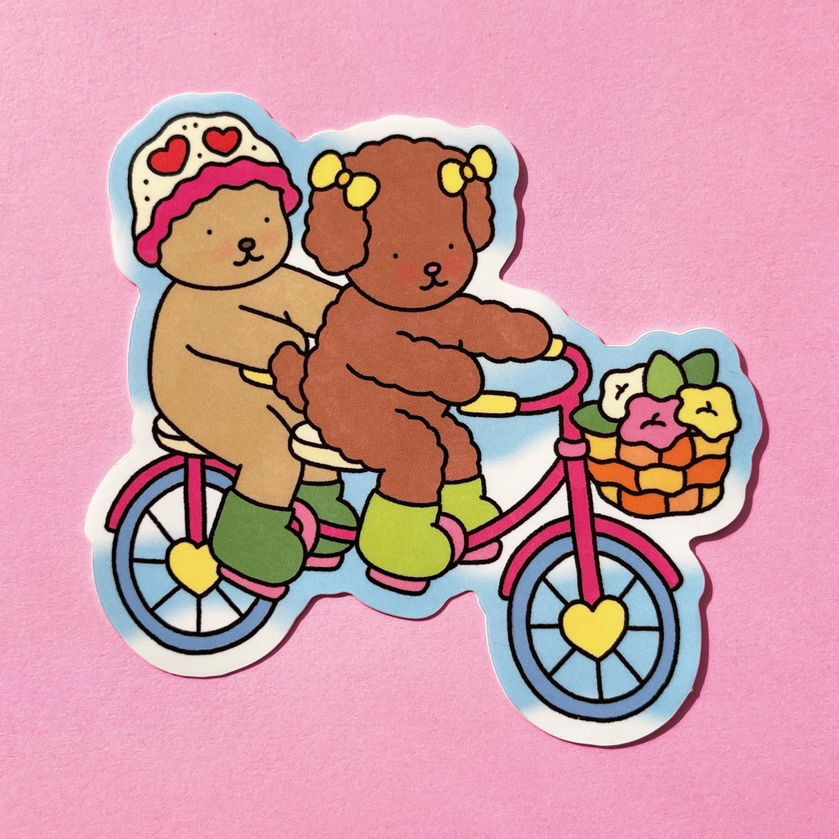 Bobbie Goods Vinyl Sticker - Bike Ride
1 vinyl sticker
Weatherproof
Gloss finish
4" x 4" 