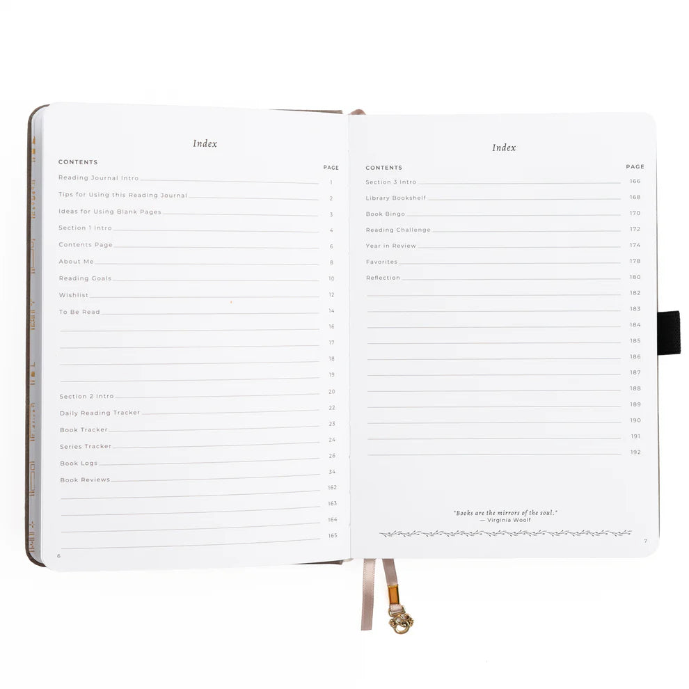 A love letter to book lovers, the Books of Beauty Reading Notebook is designed for cozy reading moments and thoughtful reflection.
Featuring a soft vegan leather cover in a dreamy seafoam hue, delicate gold-foil accents, and an elegant interior end page pattern, this notebook is as beautiful as it is functional—perfect for reading logs, book reviews, TBR lists, and journaling your favorite quotes.
A timeless addition to any stationery or bookish collection—ideal for readers, writers, and journal lovers.