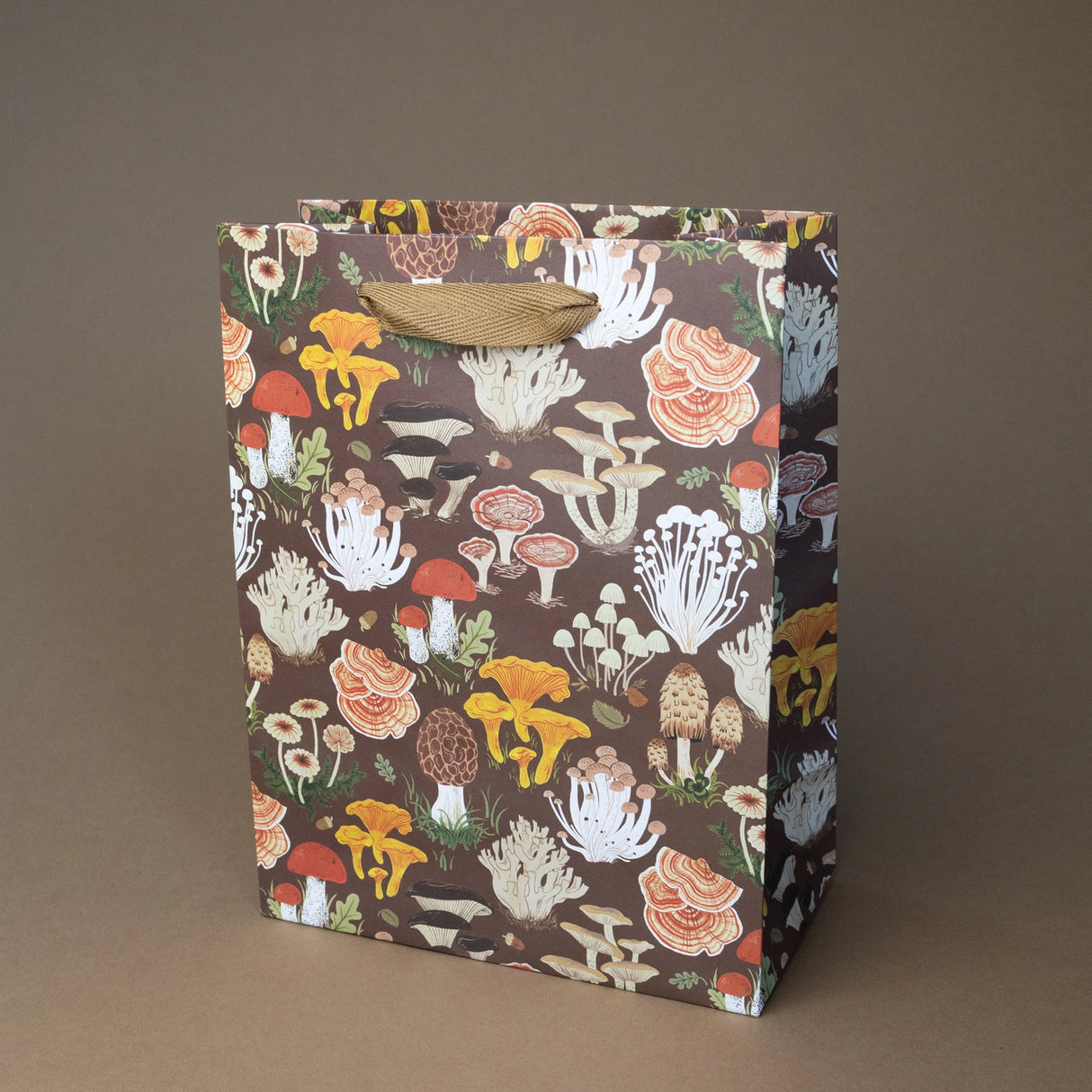 Botanica Paper Co. Medium Gift Bag - Mushrooms
Heavyweight uncoated paper stock
Printed in full color
Cotton ribbon handles
Cardboard floor insert
Size: 8" x 10.25" x 4.25"