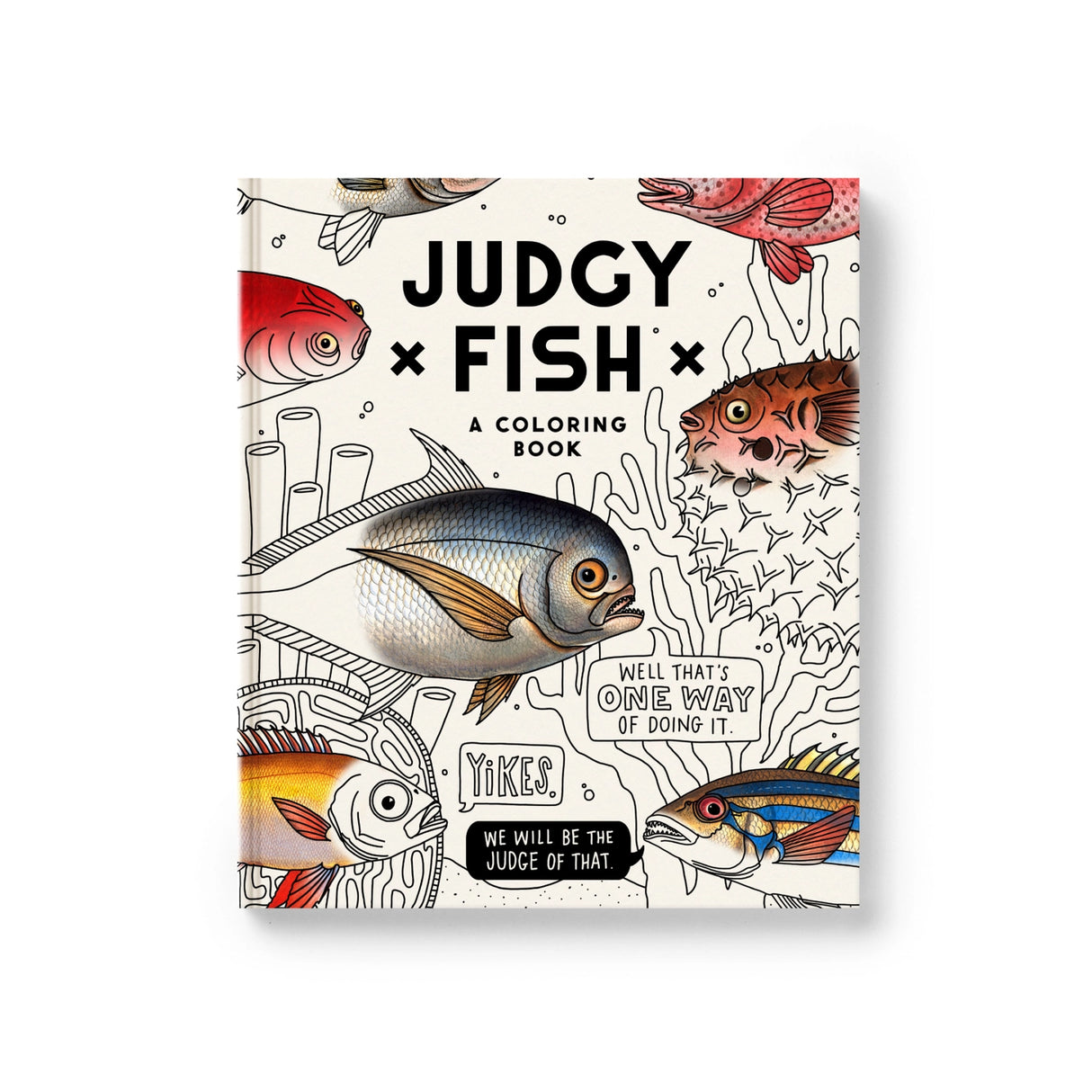 The Judgy Fish Coloring Book by Brass Monkey reels in 80 pages of snarky underwater side-eye. It’s packed with countless fish—grumpy, unimpressed, and absolutely done with your nonsense—paired with hilariously salty quotes. Dive into a sea of sass that’s perfect for stress relief, sarcasm, and coloring outside the lines.