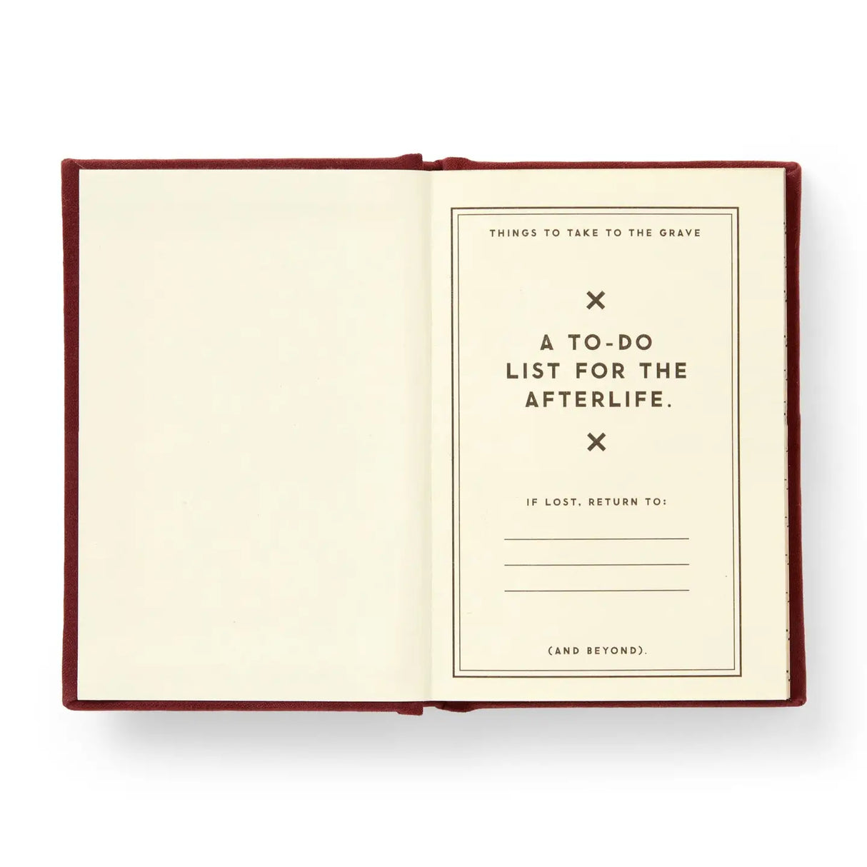 Finally, a pocket-sized place to keep track of your posthumous priorities. Whether it’s petty grudges, unresolved drama, or just a running list of people who deserve a little ghostly mischief, this 2.75” by 3.75” diary is your future haunting blueprint. With 112 gilded-edge pages, it’s the perfect mix of elegance and eerie intent.
Styled with nostalgic flair and a touch of the macabre, this diary channels old-school stationery vibes with just enough spooky sass. It’s ideal for chronicling your spectr