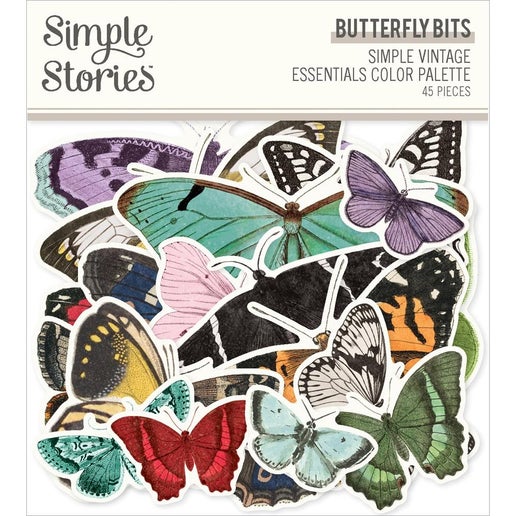 Troqueles para paletas de colores de mariposas, paquete de 44