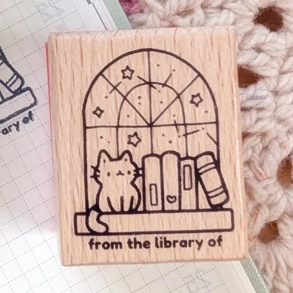 A stamp for you to denote that this book is from your library. Each stamp measures approximately 1.25 x 1.5 inch.
Stamps come loose and without any extra packaging.
