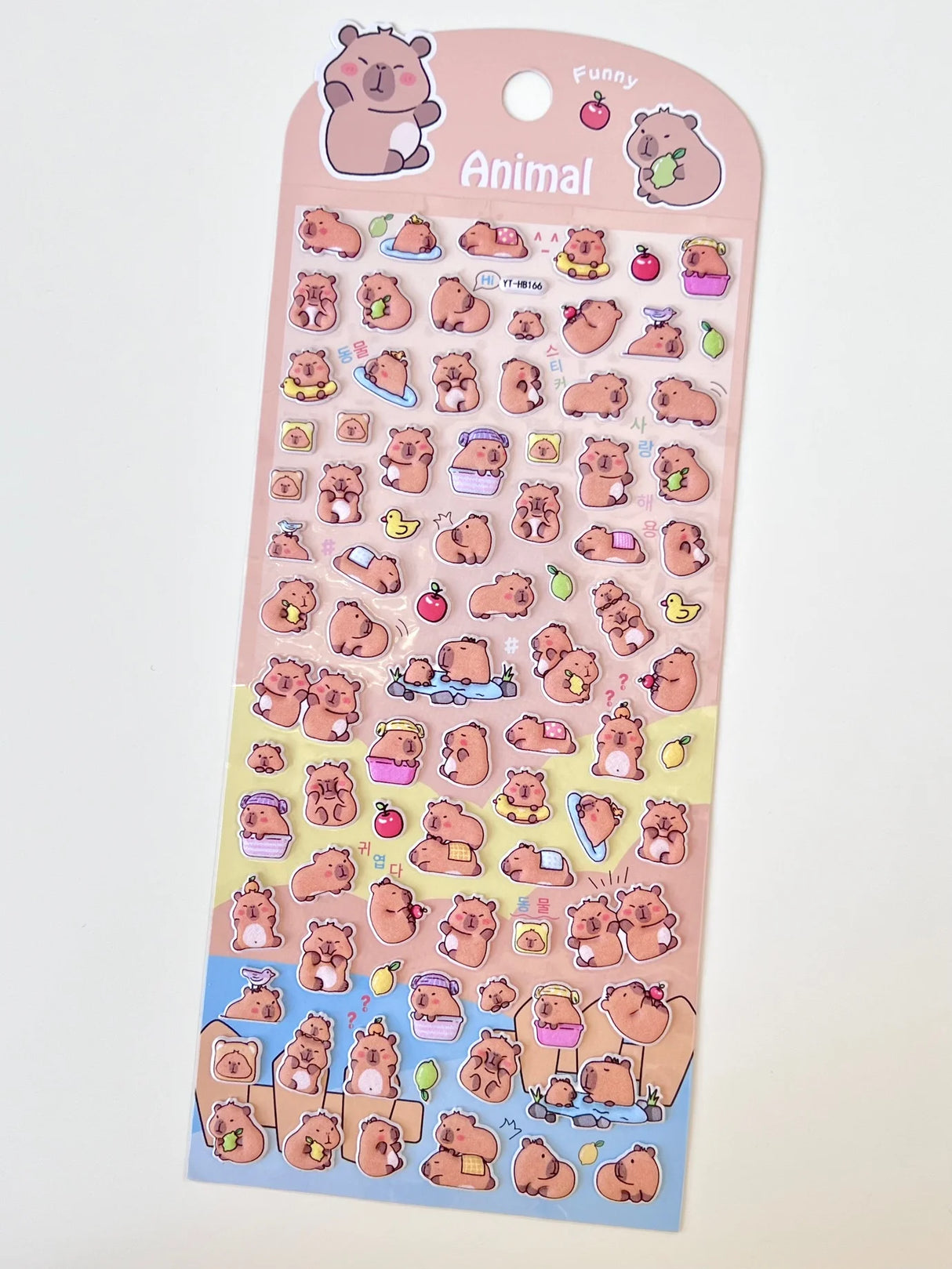 Capybara Leisure Spa Puffy Stickers
