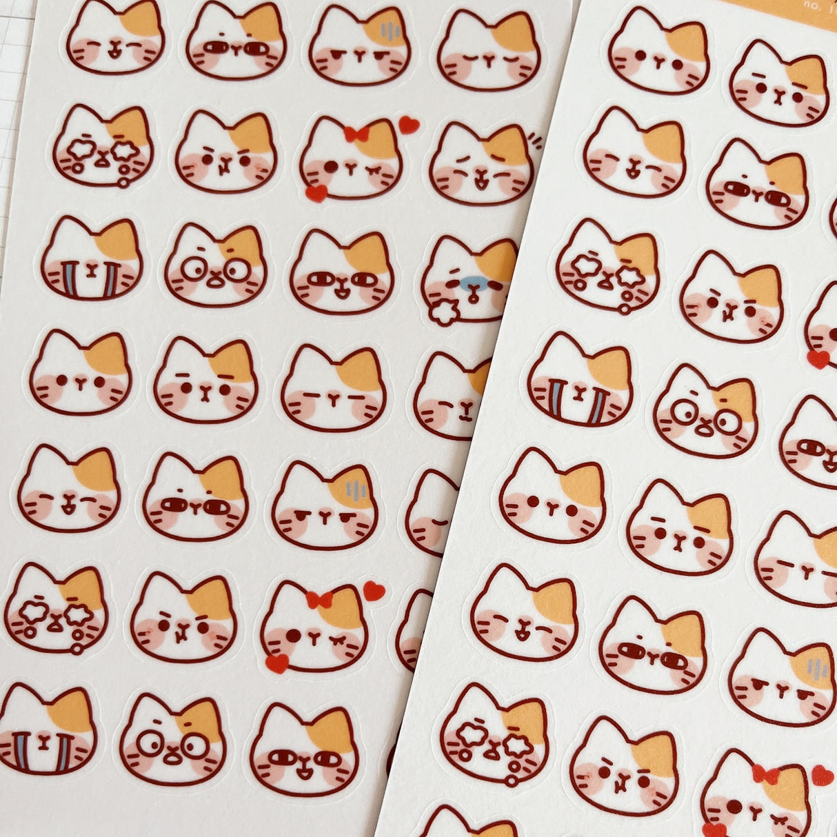 Cherry Rabbit - Cat Emojis Sticker Sheet