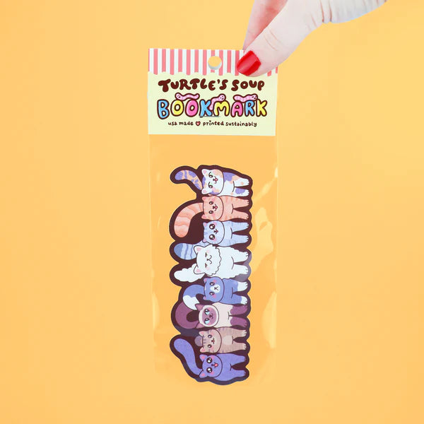 Funny Cat Butts' Bookmark by Turtle's Soup Hold your spot in style with our fun and funky bookmark collection! Whether you prefer romance, fantasy, or science fiction, our bookmarks will fit perfectly between the pages of your favorite novel.