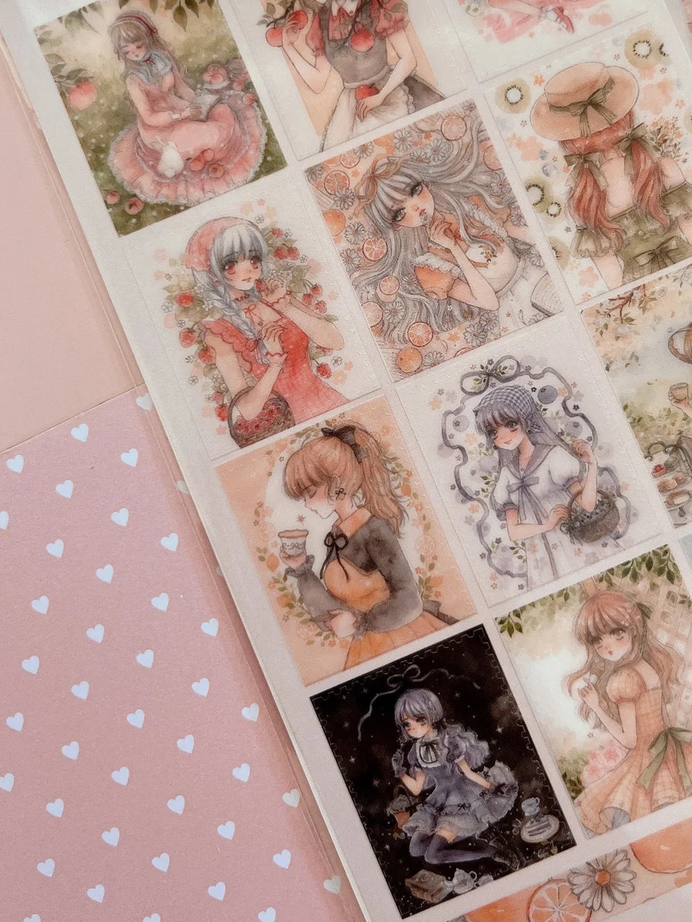 Clear transparent sticker sheet! Decorate your planner / diary with these watercolor illustrations of fruit girls πππππβ¨
Kiss cut sticker sheet (stamp style)
1 sheet
Sheet size: 9 x 18 cm
Material: Clear PET