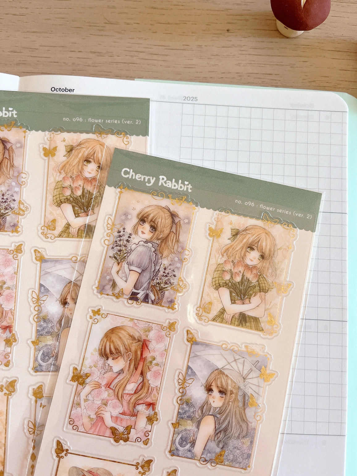 Cherry Rabbit - Flower Series 2 Sticker Sheet