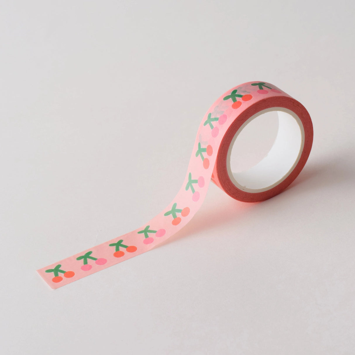 Cute cherry washi tape in a pastel peach colour tone with a pink and red cherries pattern.
This paper tape is perfect for decorating your bullet journal and planners, scrapbooking & gift wrapping. It'll add some fun and colour to any surface and is easy to peel off.
10m x 15mm
