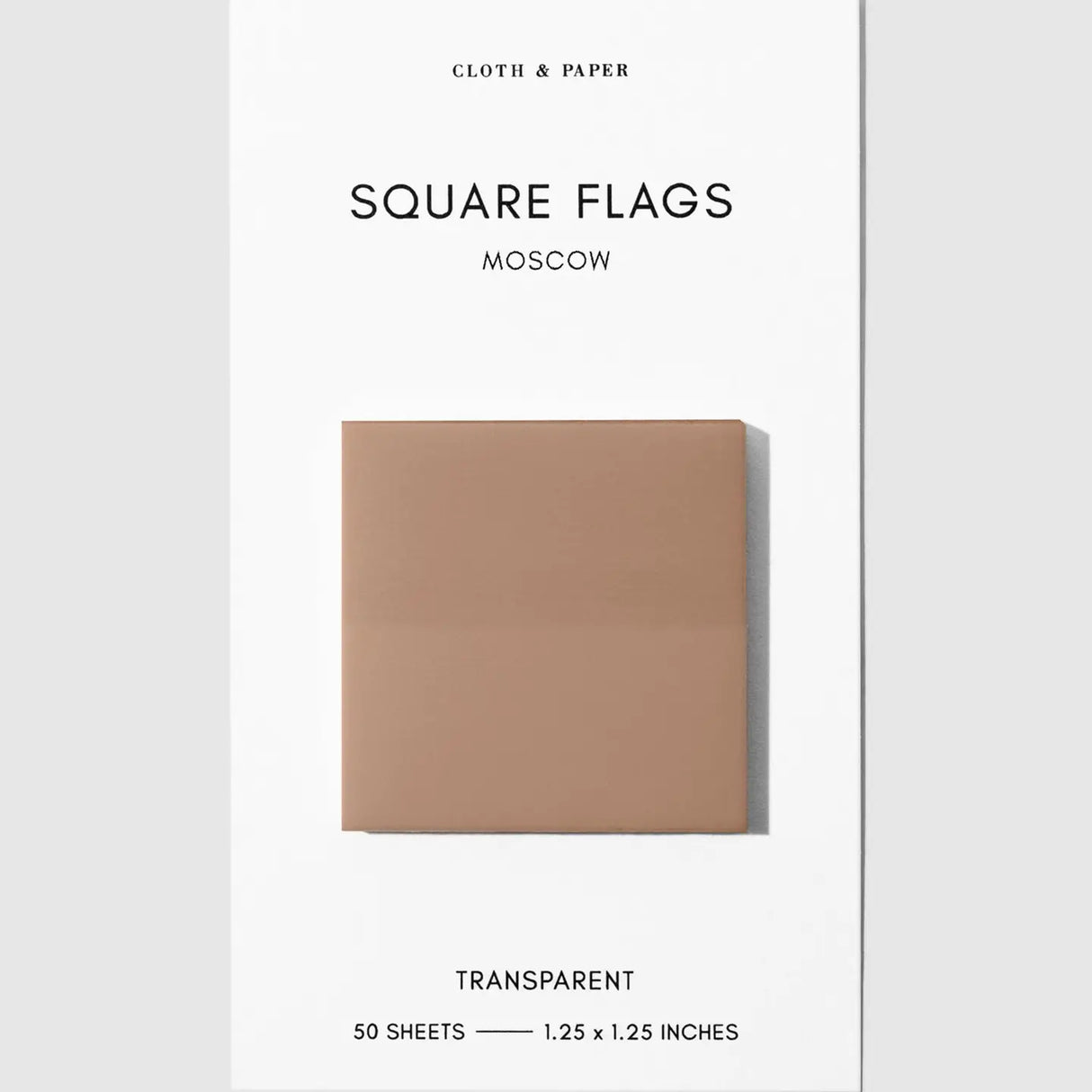 Square Transparent Page Flags provide a subtle way to mark information you want to reference again. Their slightly frosted finish maintains clarity when layered over text, making them a practical tool for marking pages in books, highlighting passages, or labeling sections throughout notebooks and documents. Thin construction keeps bulk to a minimum, even when used across multiple pages.