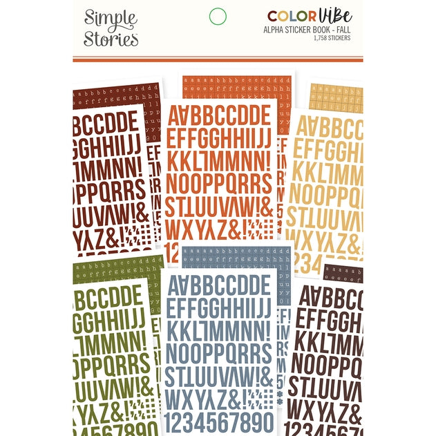 Alphabet Sticker Book - Fall Color Vibe