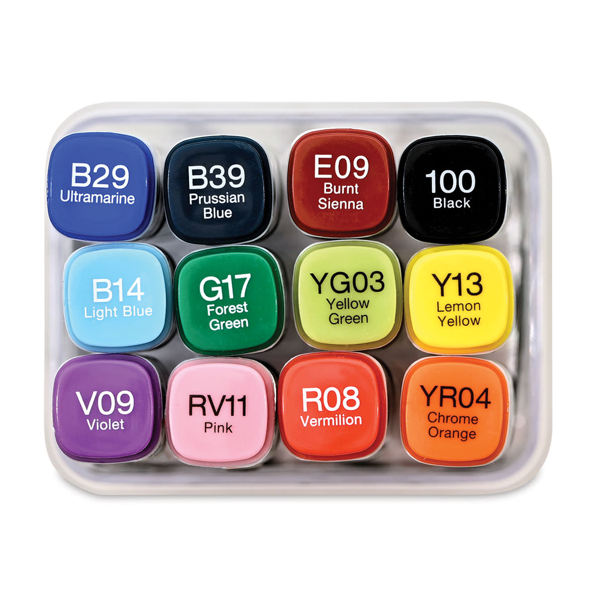 Marcador Copic Classic, colores básicos, juego de 12