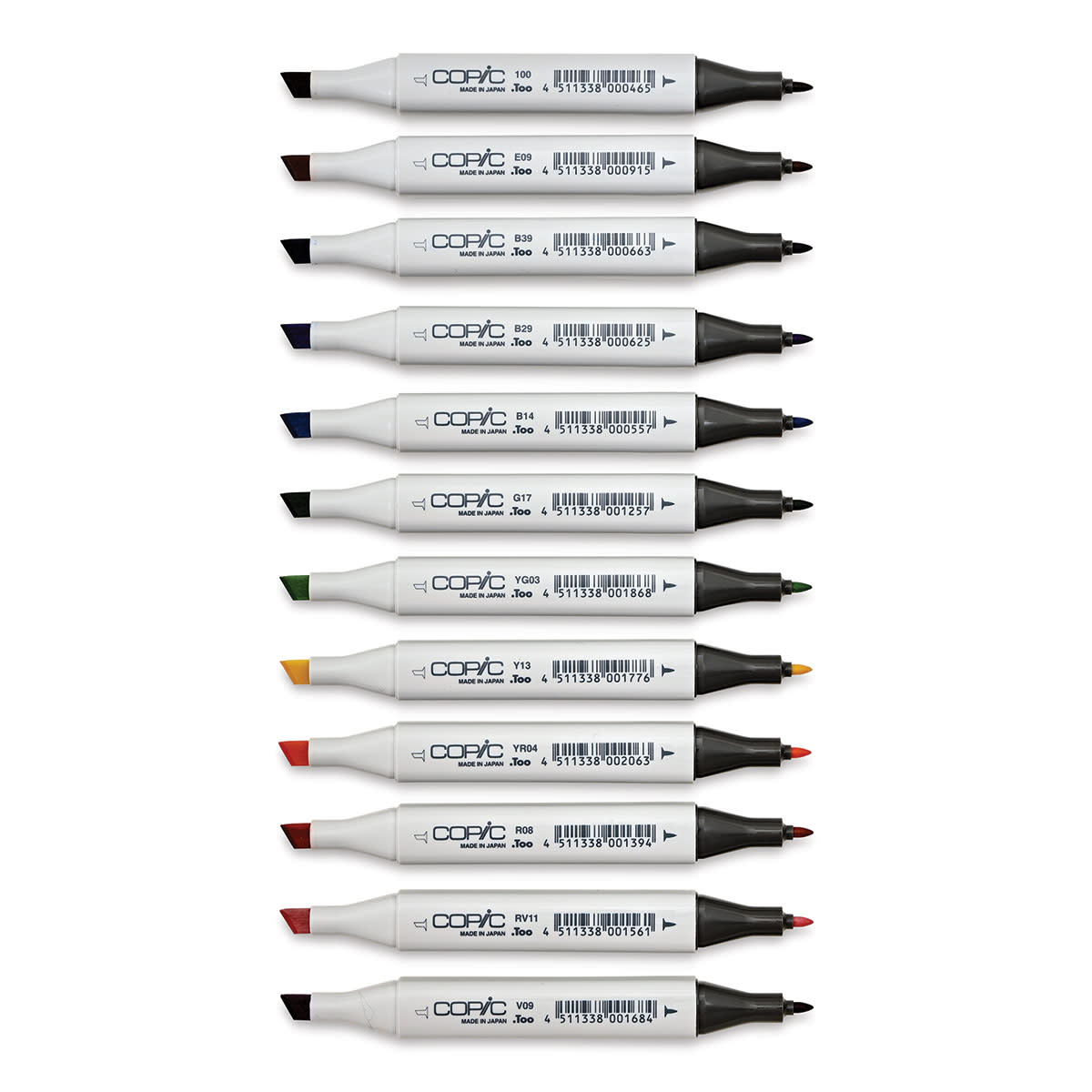 Marcador Copic Classic, colores básicos, juego de 12