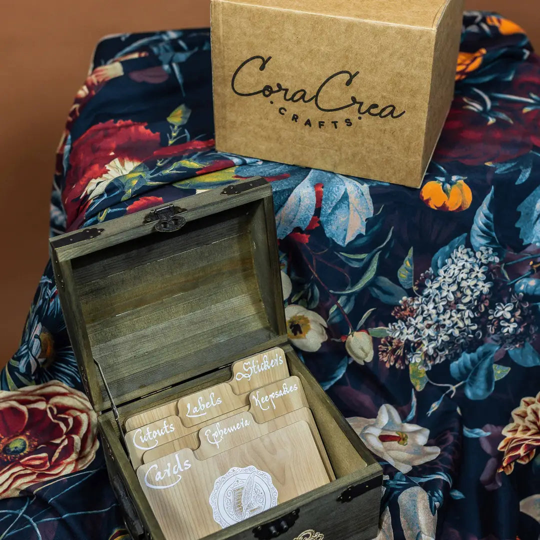 These wooden cabinets will add a beautiful decorative touch to your desk or creative space. They are also highly functional, with six tabbed separators. This product is handmade and an exclusive design of CoraCreaCrafts.
ππ¦π©π¨π«πππ§π ππ¨ππ:
This product includes the wooden chest and separators only. Any decorative items on the inside are for display purposes only.
β’ Size: 18 x 15 x 12 cm (7.25 x 6 x 4.75 in)
β’ Weight: 40oz