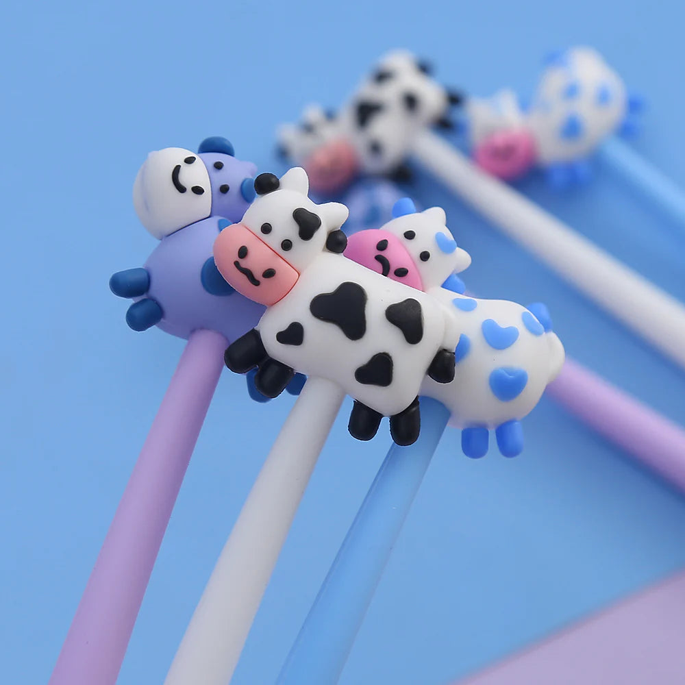 These cute cow gel pens are perfect for planning, for work, home, desk or for school. They will be a beautiful addition to your pen collection!
• 0.5mm Gel Ink
• Black Ink
• Writes very smoothly
• Measures approx. 6" - 7"
• Includes 1 pen, we will send one random color