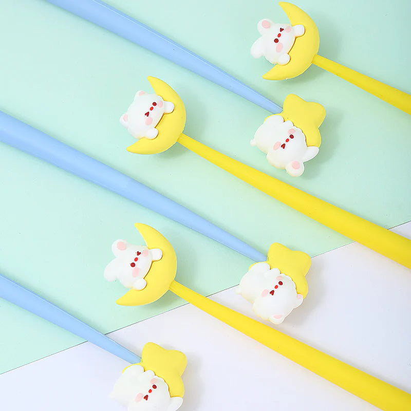These cute animal gel pens are perfect for planning, for work, home, desk or for school. They will be a beautiful addition to your pen collection!
• 0.5mm Gel Ink
• Black Ink
• Writes very smoothly
• Measures approx. 6" - 7"
• Includes 1 pen, we will send one random color/design