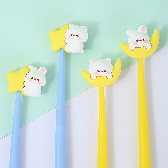 These cute animal gel pens are perfect for planning, for work, home, desk or for school. They will be a beautiful addition to your pen collection!
• 0.5mm Gel Ink
• Black Ink
• Writes very smoothly
• Measures approx. 6" - 7"
• Includes 1 pen, we will send one random color/design