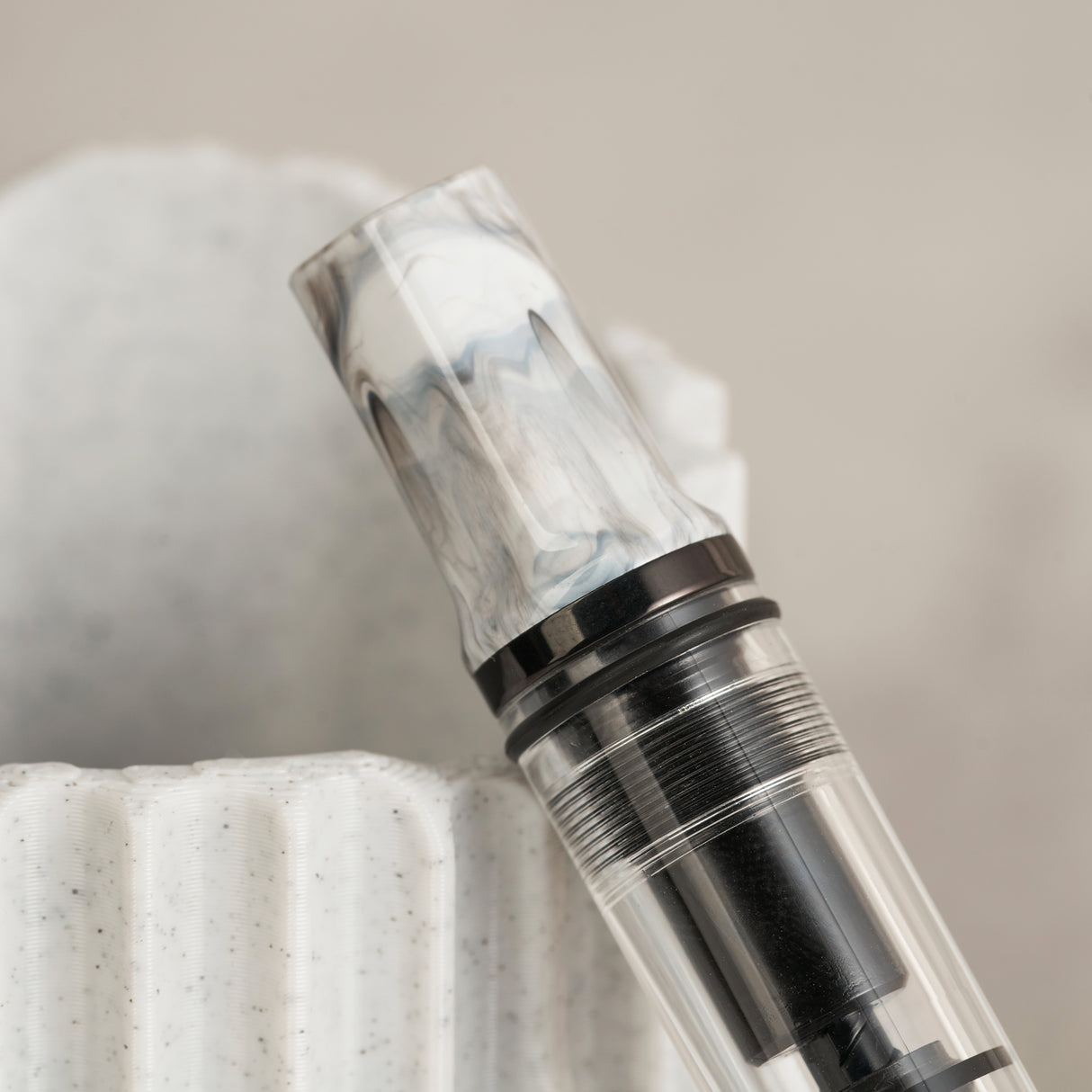 TWSBI ECO Carrara w/Onyx Fountain Pen