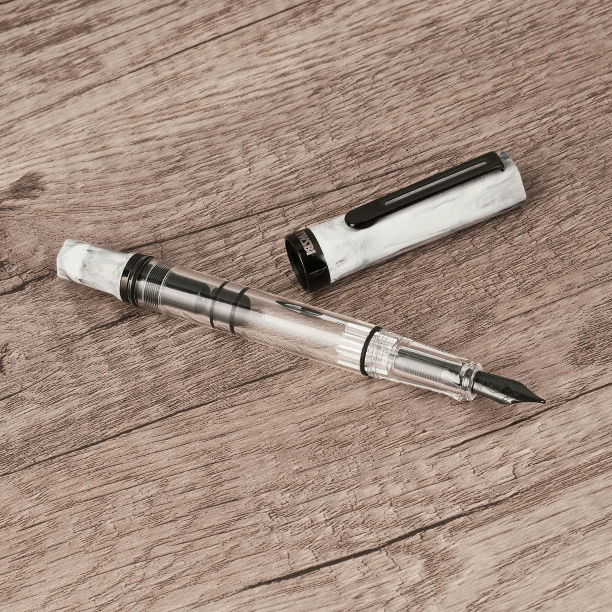 TWSBI ECO Carrara w/Onyx Fountain Pen