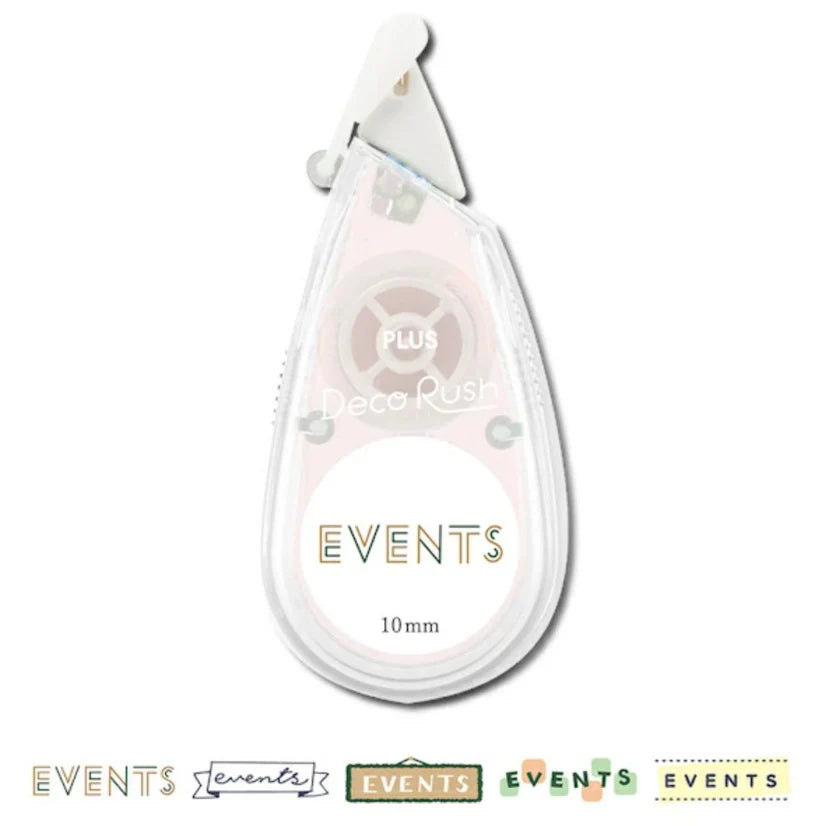 Perfect for adding flair to planners, journals, and cards, these tapes are a creative way to personalize your stationery. The tape dispensers also come with a flip-cap that ensures the tape stays secure and protected when stored in your pencil case. With the Deco Rush Topic Series bringing emphasis to daily events that partake in everyday life, it can be used fairy well in multiple occasions to help you spruce up your planning!