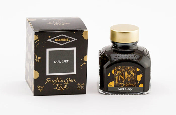 Diamine Fountain Pen Ink in Earl Grey.