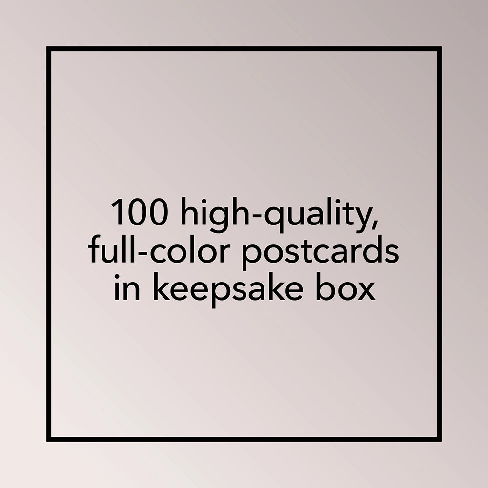 This collectible keepsake box of postcards features 100 beloved Disney and Pixar characters in celebration of 100 years of Disney animation.
This collectible postcard box celebrates the enduring magic of Disney over the last 100 years with 100 of your favorite Disney and Pixar characters-from Mickey Mouse, Woody, and Olaf to Maleficent, Scar, and Ursula. Including final frames of the most beloved heroes, loyal sidekicks, and wicked villains throughout Disney's animation history, these 100 high-quality, ful