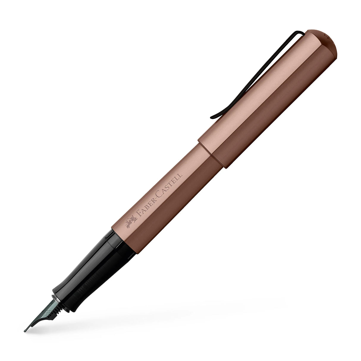 Whether you're writing the perfect novel, penning a valentine to your sweetheart, or jotting down the notes to a new tune, HEXO will help you bring your creativity to life!
Hexagonal barrel and cap made of anodized aluminum. Cap, with a metal clip pulls off and posts on the back end while writing. With or without the cap, the pen has a balanced weight. The ergonomically shaped grip zone allows for comfortable writing and is suitable for right and left-handed users.