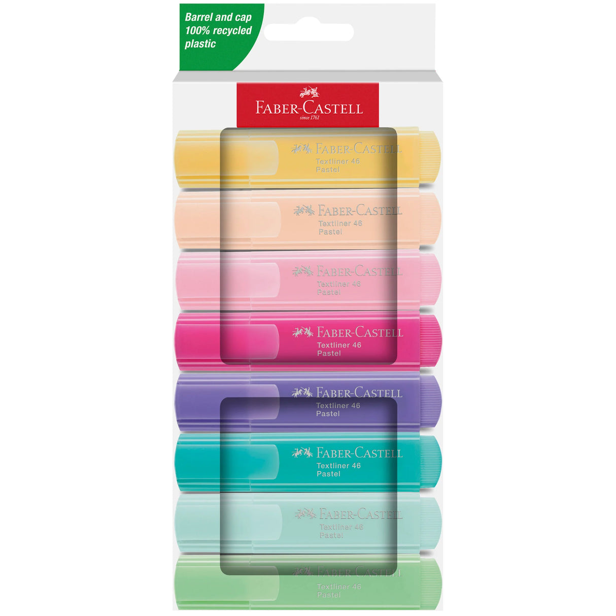 Highlight Your Ideas with Eco-Friendly Pastel Colors! Complete 8-Pack - The Right Tools When Inspiration Strikes.
When it comes to highlighting and organizing your notes, documents or creative projects, having the right tools is essential. This 8-pack of pastel highlighters will boost productivity, organization and creativity—all with beautiful, environmentally friendly pastel colors!
Non-toxic and safe, our highlighters use water-based ink that ensures excellent marking results with even color laydown.