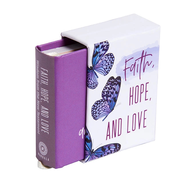 This beautifully presented tiny book features 150 quotes, inspirations, and contemplations from the New Testament of the Bible.
Intended for anyone who wants to foster deep reflection, as well as for those who simply want a little and eminently portable reminder of God’s wisdom and love in their daily lives.
