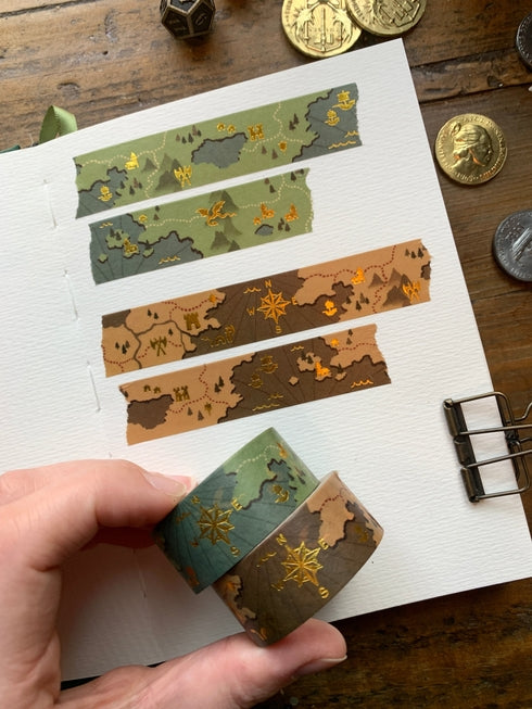 The Creeping Moon - Fantasy Maps Washi Tape