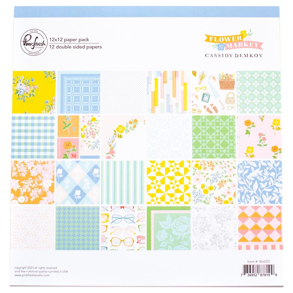 Paquete de papel para mercado de flores, 12 x 12 pulgadas, 12 unidades