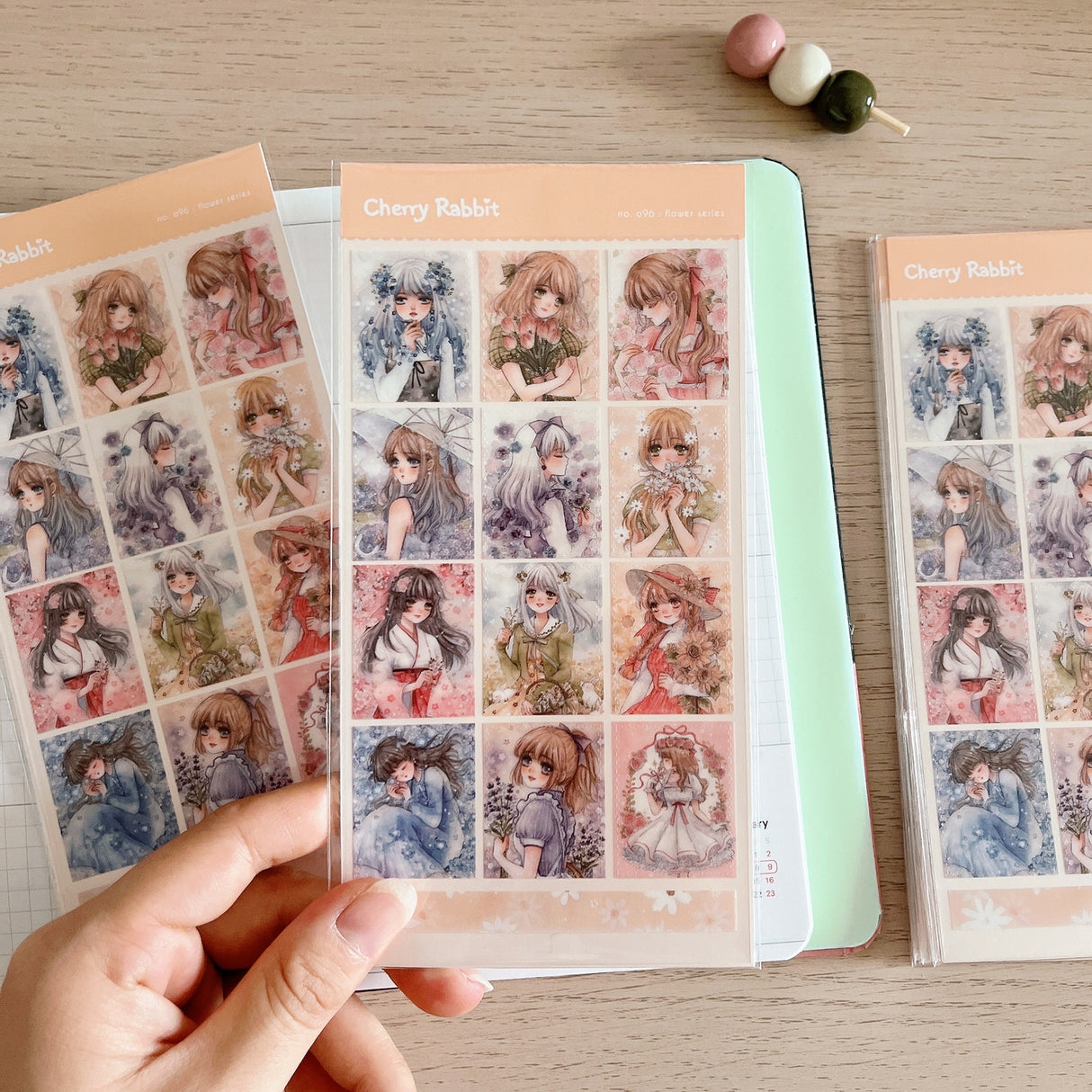 Cherry Rabbit - Flower Series Sticker Sheet