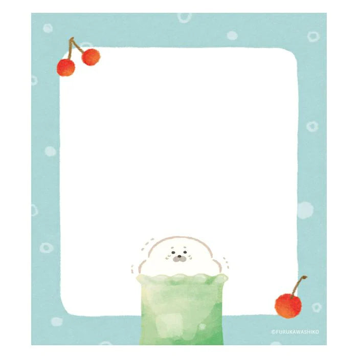 Introducing the cute memo pads from the "Okashina Animal Studio" collection! The Japanese word "okashina" comes with 2 different meanings; one which means funny and one which means sweets. These are both depicted well within the different memo designs that you will see in this collection.