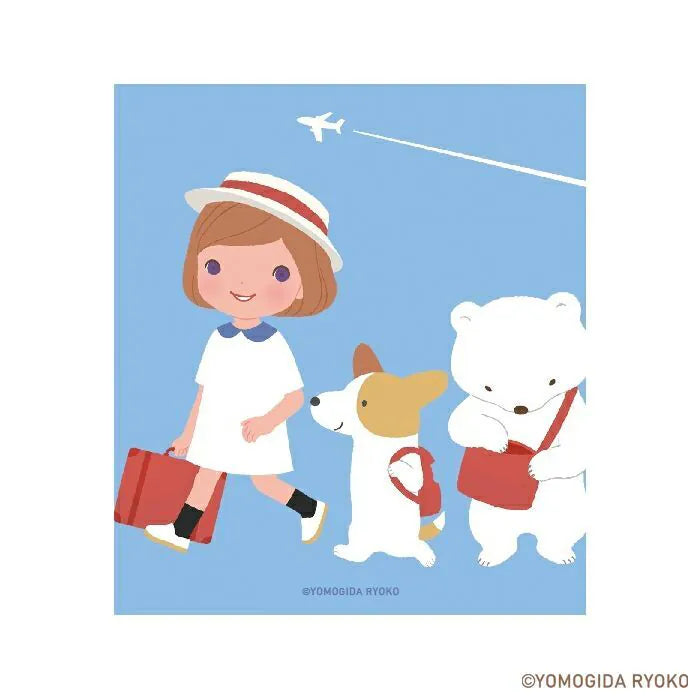 Introducing the cute memo pads from the wonderful artist Ryoko Yomogida's With Trip collection! It features a lovely girl character accompanied by her little animal friends as they adventure through the world. Choose from the various designs available to spread warmth one note at a time!