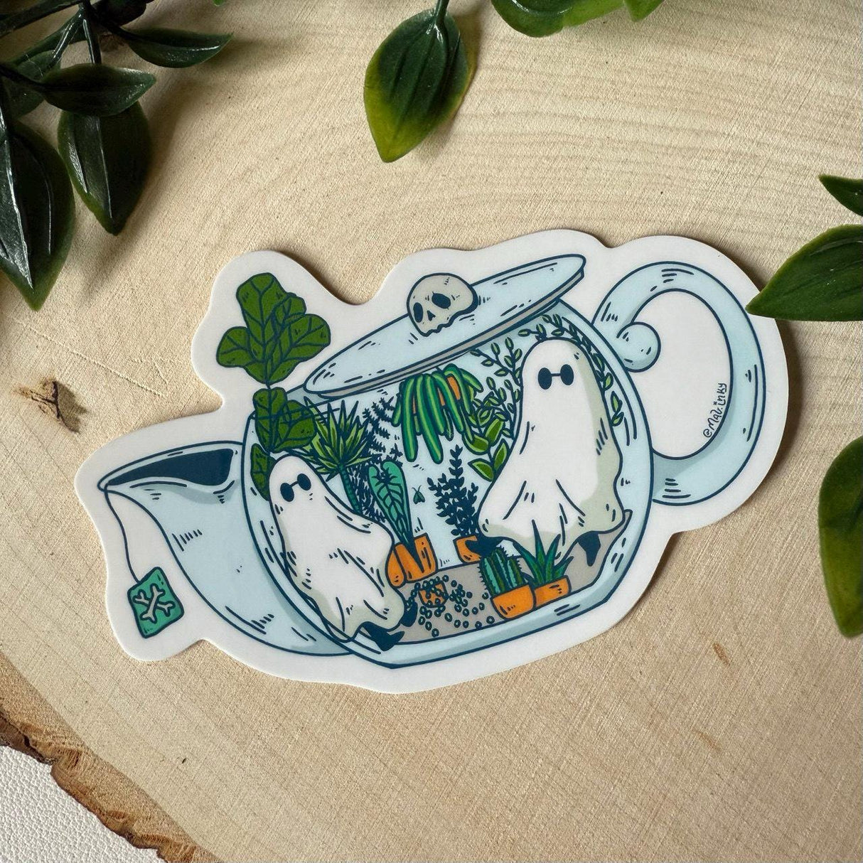 Mal.inky - Ghosts in A Teapot Vinyl Sticker