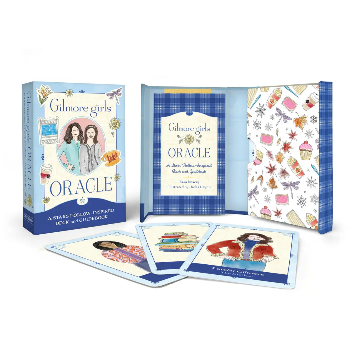 Gilmore Girls Oracle
The Gilmore Girls Oracle, a product of Hachette Book Group, is a unique addition to any Tarot card collection. It combines the world of the beloved Gilmore Girls series with Tarot. Perfect for fans of the show or those who appreciate novel Tarot decks. A unique gaming experience that also serves as a charming novelty item. Add it to your collection today and enjoy the world of Stars Hollow.