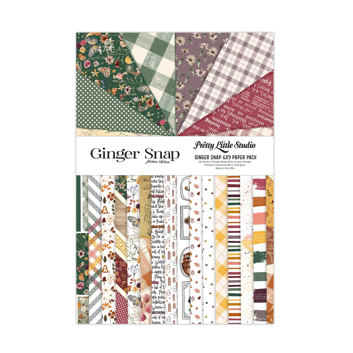 Ginger Snap 6x9 Single Sided Paper Pack - 16 Sheets