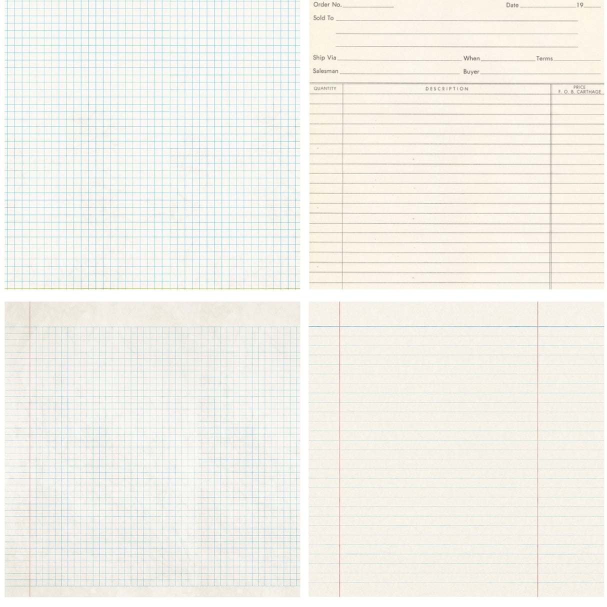 Ginger Snap Ledger 6x6 Single Sided Paper Pack - 16 Sheets