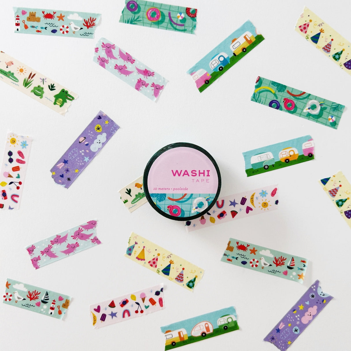 Girl of All Work Axolotls Washi Tape