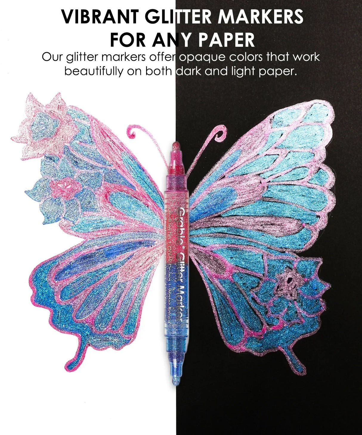 Get ready to elevate your art with our Dual Tone Iridescent Glitter Acrylic Paint Markers! With vibrant colors that shift and sparkle, these markers make every creation a dazzling masterpiece—perfect for unleashing your imagination wherever you go!