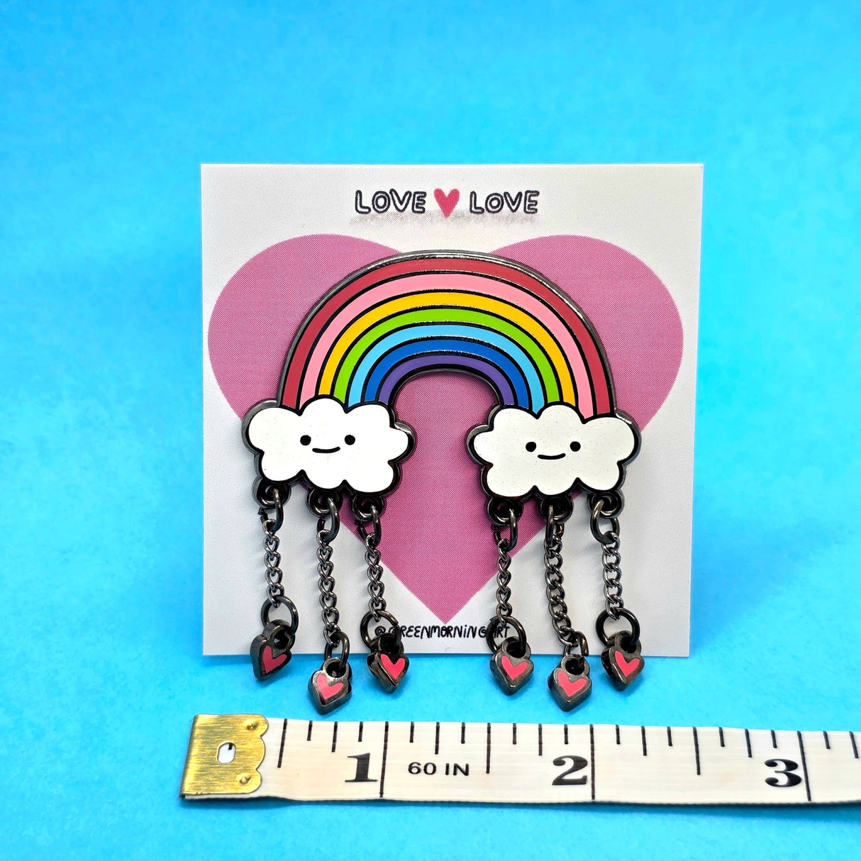 Green Morning - Love Love Enamel Pin