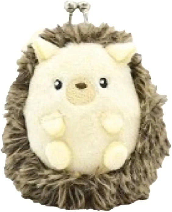 Hedgehog Gamaguchi Coin Purse Plushie Keychain