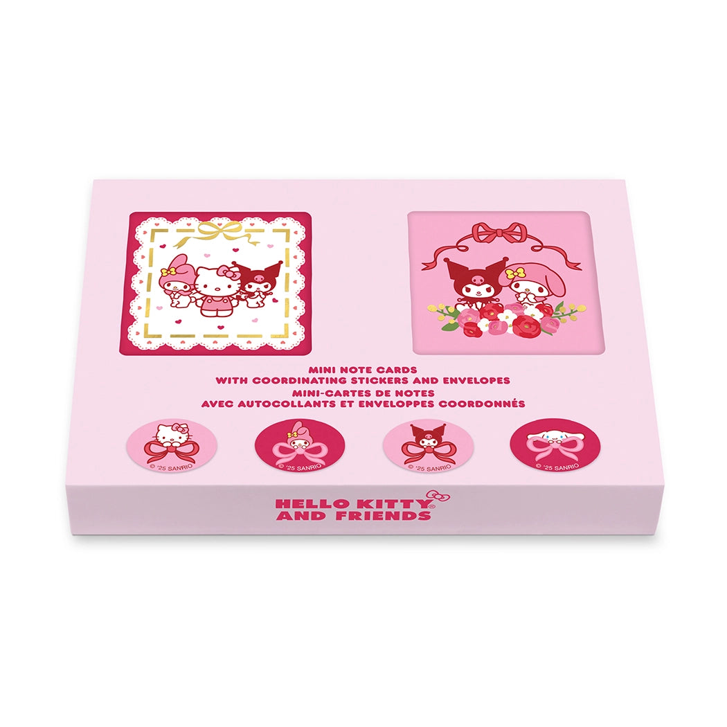 Hello Kitty & Friends Hearts and Ribbons Mini Note Cards