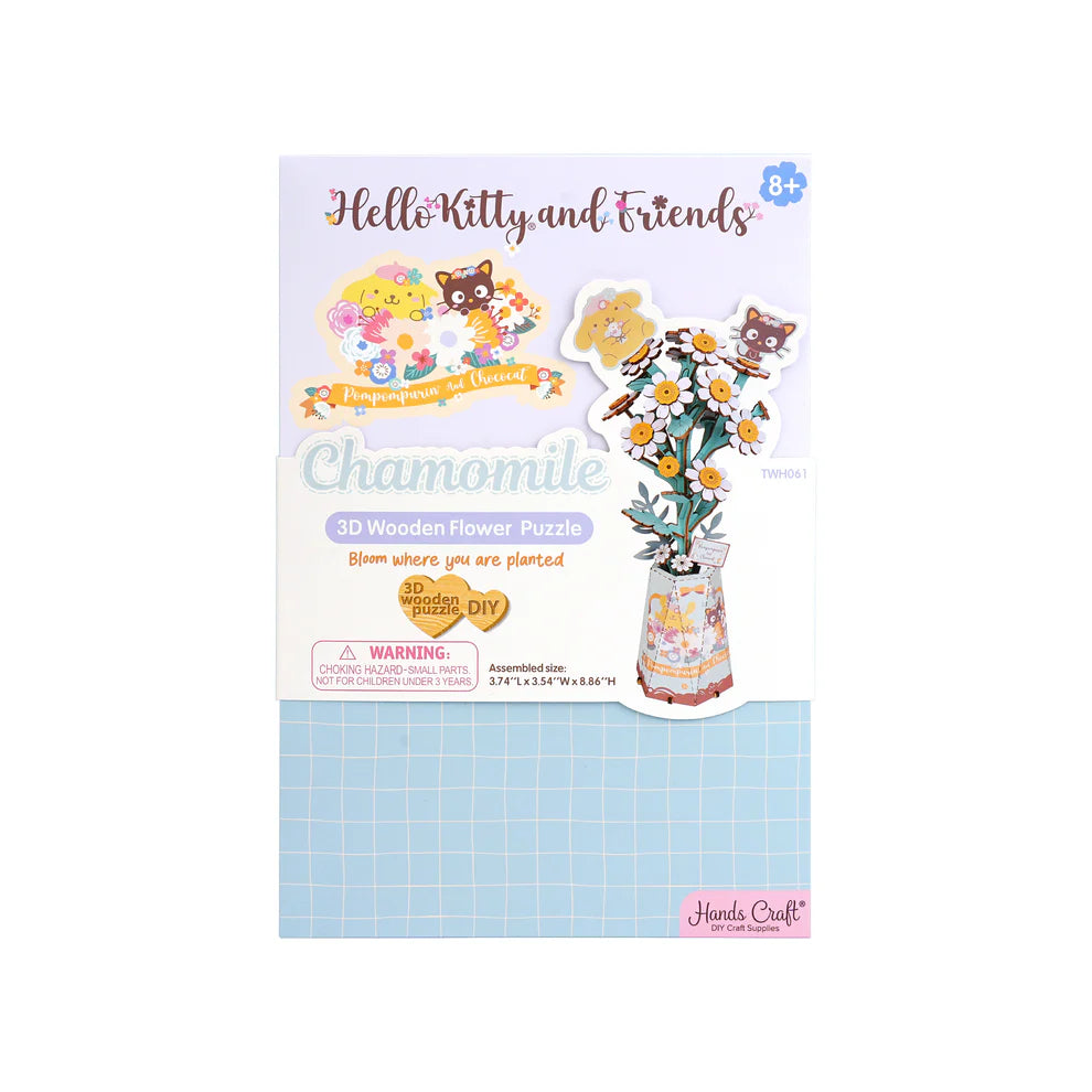 Craft some Sanrio charm with this DIY wooden puzzle kit featuring Pompompurin and Chococat! Made from precision-cut natural wood, each piece fits perfectly without the need for glue or tools-just assemble and enjoy.
With easy instructions included, it's a fun hands-on project for kids, adults, and Sanrio fans alike. Great for a relaxing afternoon, a family activity, or a thoughtful gift for anyone who loves cute and creative crafts.
