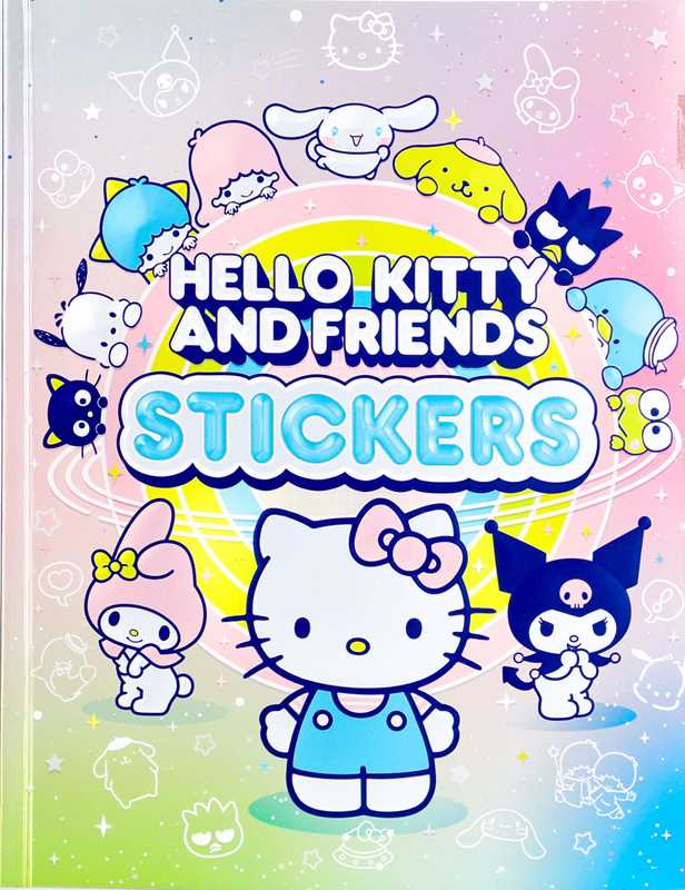 More than 500 colorful stickers of Hello Kitty and Friends are perfect for scrapbooking or decorating your personal items.
Ever since Hello Kitty made her first appearance in 1974, she has garnered millions of fans over several generations and continues to be popular today. This collection of more than 500 colorful stickers includes Hello Kitty and Friends in a variety of fun poses and features favorite Sanrio characters, group poses, icons, and fun graphics that are perfect for scapbooking or decorating s