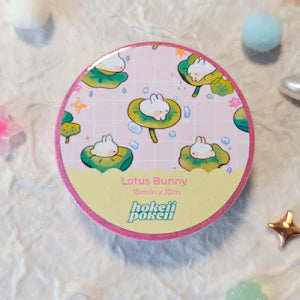 Add a touch of sweetness to your crafts with our Lotus Bunny washi tape! Perfect for journaling, scrapbooking, decorating, and more, its soft, whimsical design brings gentle charm to every project!